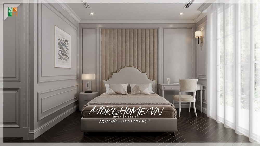 *Thiết Kế Nội Thất Biệt Thự Gleximco: Gỗ Óc Chó Kết Hợp Phong Cách Tân Cổ Điển Đầy Tinh Tế