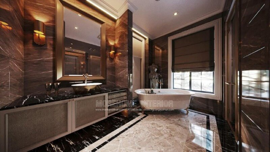 Mẫu gương phòng tắm đẹp tạo điểm nhấn ấn tượng cho cả không gian
