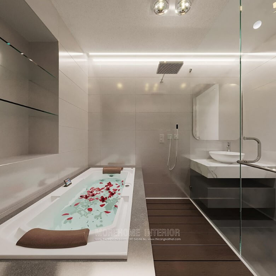 BST thiết kế phòng tắm biệt thự làm hài lòng mọi gia chủ